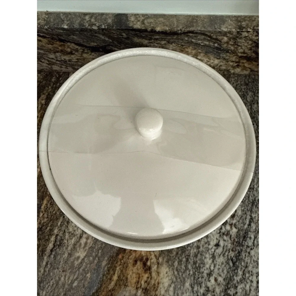 Rae Dunn PANCAKES  Warmer Large Ceramic Container By Magenta New